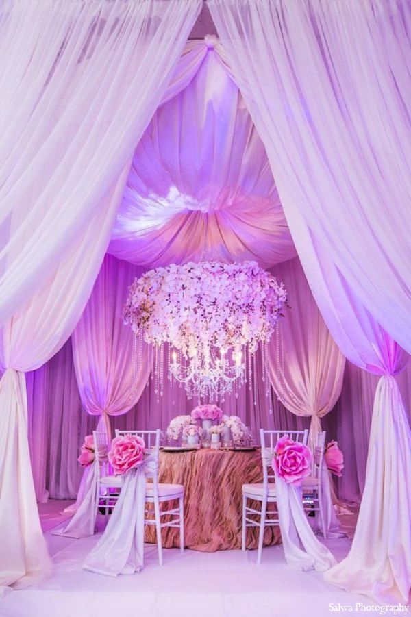 The  designers collaborated with many vendors using blush tones, crystal  accents,