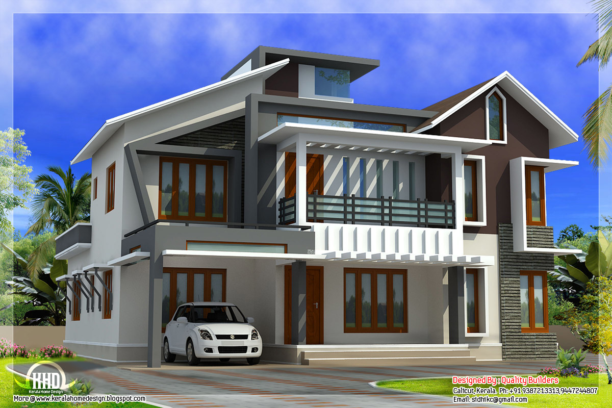 Modern box type bungalow house