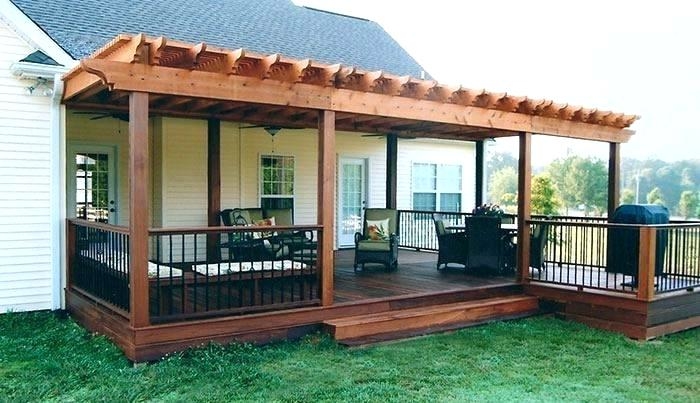 small backyard decks deck with patio ideas