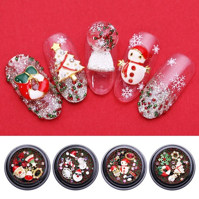 6G Nail Art Decorations Jewelry Gems Adhesive Glue UV LED Soak Off Che Gel Rhinestones For Needlework Deco Christmas Tree #9 Wedding Crafts Wholesale Nail