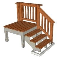 deck stair design